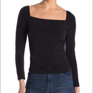 Abound Ruched Square Neck Top​​​​​​​​​​